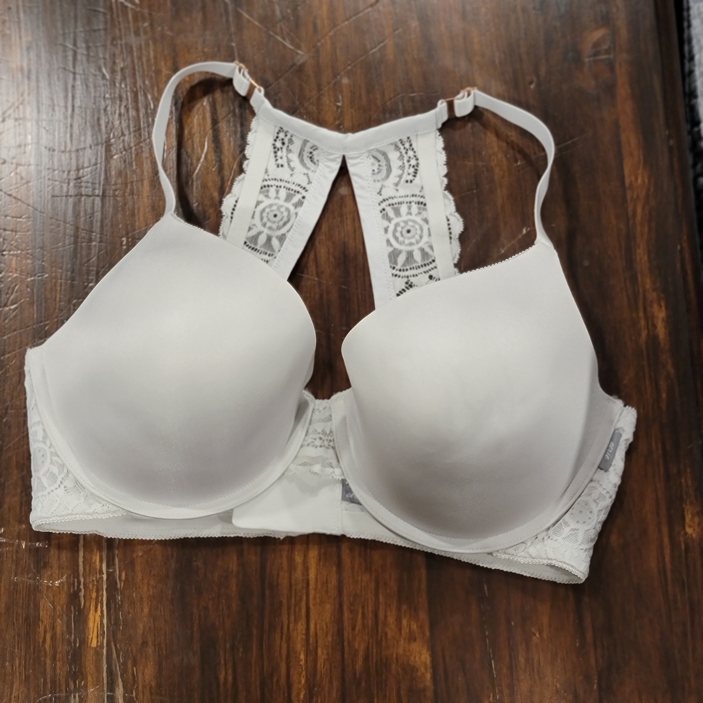 Aerie Lace Back White Bra